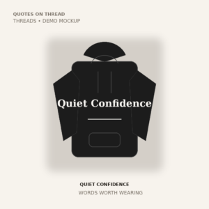 Quiet Confidence Hoodie